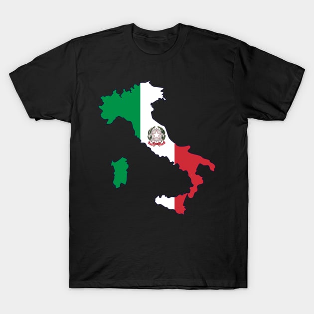 Italy Map T-Shirt by Historia